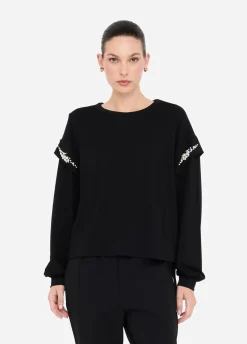 Liu Jo Sweat avec perles|Femme Sweat-Shirts|Vêtements De Sport