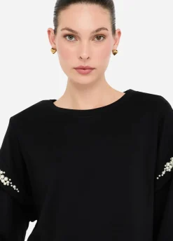 Liu Jo Sweat avec perles|Femme Sweat-Shirts|Vêtements De Sport