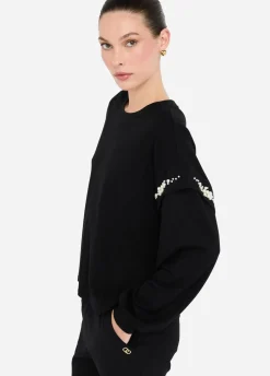 Liu Jo Sweat avec perles|Femme Sweat-Shirts|Vêtements De Sport