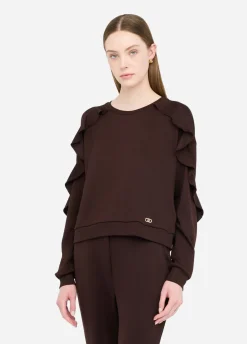 Liu Jo Sweat avec ruches|Femme Sweat-Shirts|Vêtements De Sport