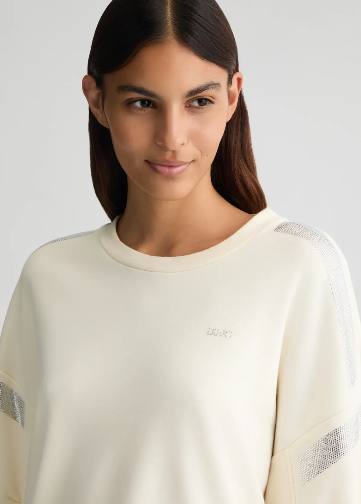Liu Jo Sweat avec strass|Femme Sweat-Shirts|Vêtements De Sport