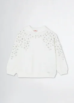 Liu Jo Sweat avec strass|Enfant Pull Et Sweatshirts