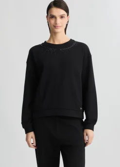 Liu Jo Sweat avec strass|Femme Sweat-Shirts|Vêtements De Sport