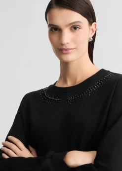 Liu Jo Sweat avec strass|Femme Sweat-Shirts|Vêtements De Sport