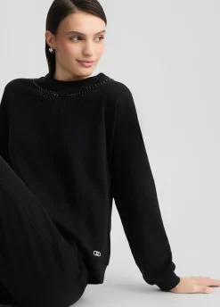 Liu Jo Sweat avec strass|Femme Sweat-Shirts|Vêtements De Sport