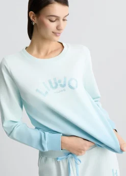 Liu Jo Sweat avec strass|Femme Sweat-Shirts|Vêtements De Sport