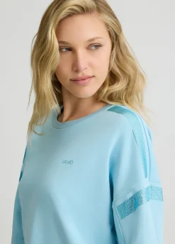 Liu Jo Sweat avec strass|Femme Sweat-Shirts|Vêtements De Sport