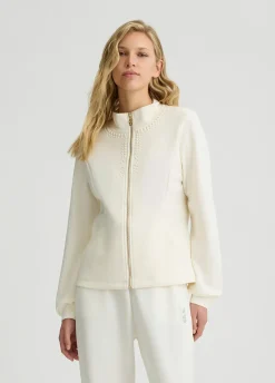 Liu Jo Sweat avec zip et strass|Femme Sweat-Shirts|Vêtements De Sport
