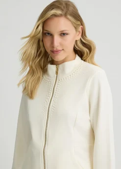Liu Jo Sweat avec zip et strass|Femme Sweat-Shirts|Vêtements De Sport
