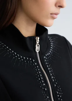 Liu Jo Sweat avec zip et strass|Femme Sweat-Shirts