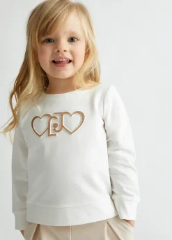 Liu Jo Sweat-shirt avec cœurs|Enfant T-Shirts