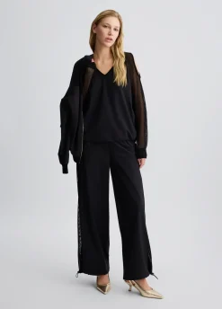 Liu Jo Sweat-shirt avec empiècements en résille|Femme Sweat-Shirts|Vêtements De Sport