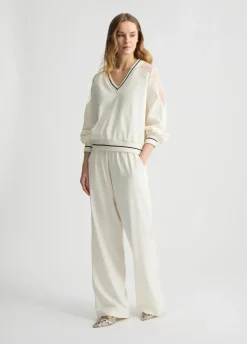 Liu Jo Sweat-shirt avec encolure en V|Femme Sweat-Shirts|Vêtements De Sport