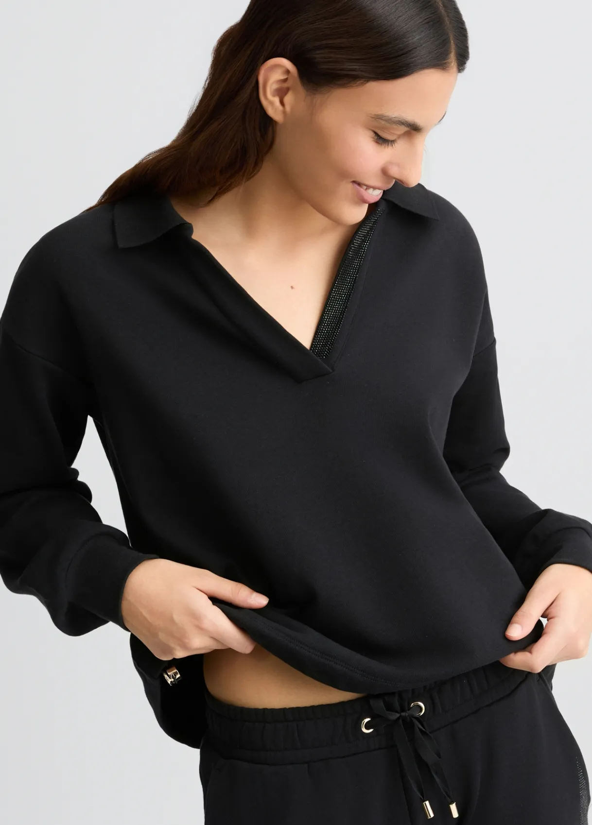 Liu Jo Sweat-shirt avec strass|Femme Sweat-Shirts|Vêtements De Sport