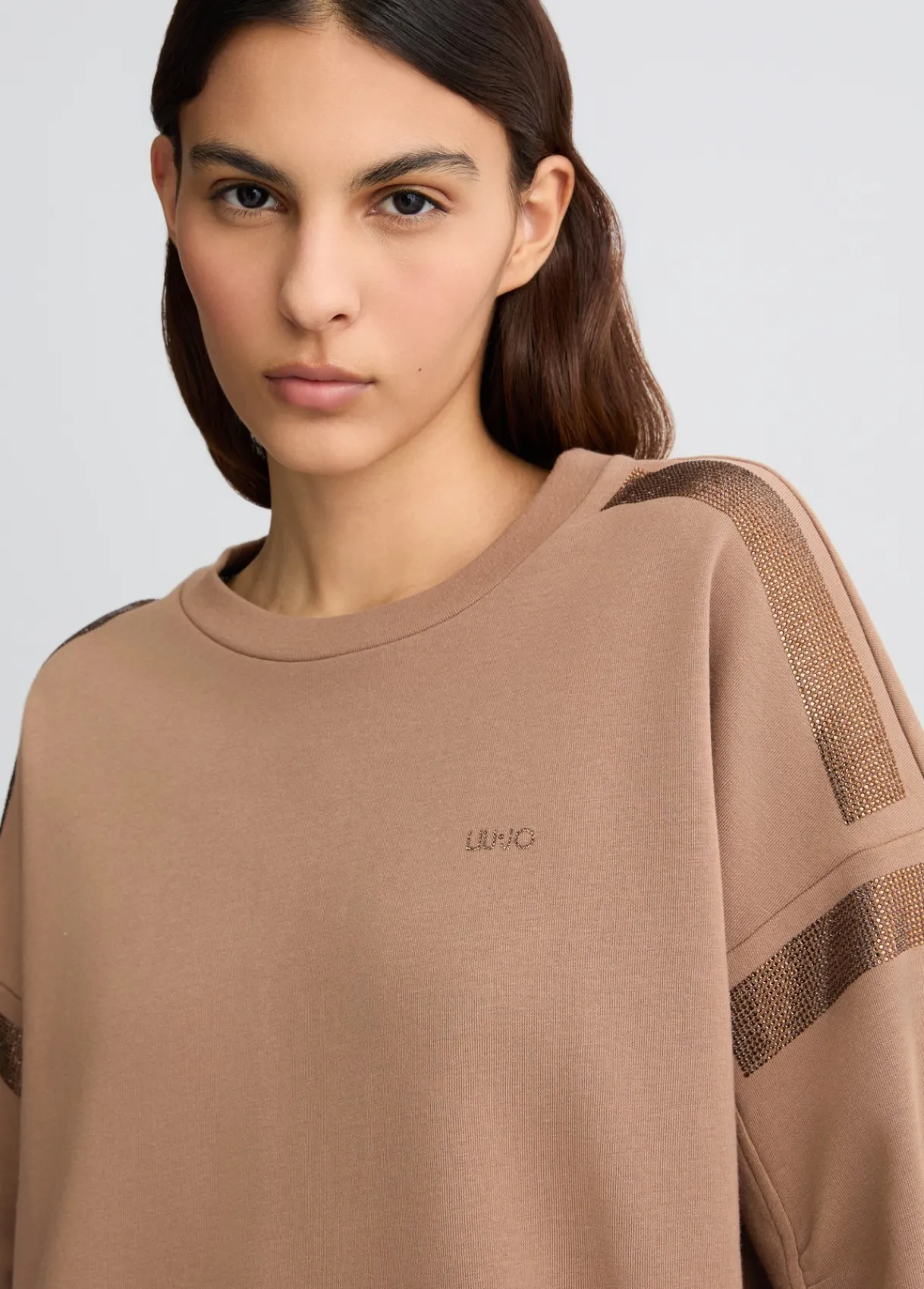 Liu Jo Sweat-shirt avec strass|Femme Sweat-Shirts|Vêtements De Sport