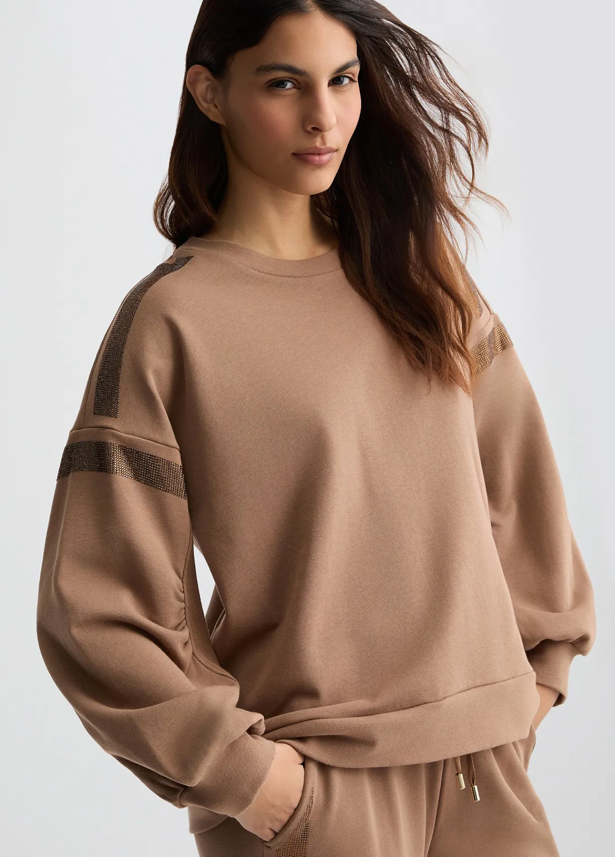 Liu Jo Sweat-shirt avec strass|Femme Sweat-Shirts|Vêtements De Sport