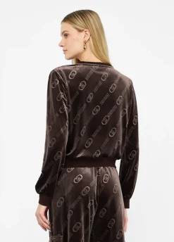 Liu Jo Sweat-shirt en chenille avec logo|Femme Vêtements De Sport