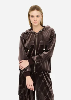 Liu Jo Sweat-shirt en chenille avec capuche|Femme Sweat-Shirts|Vêtements De Sport