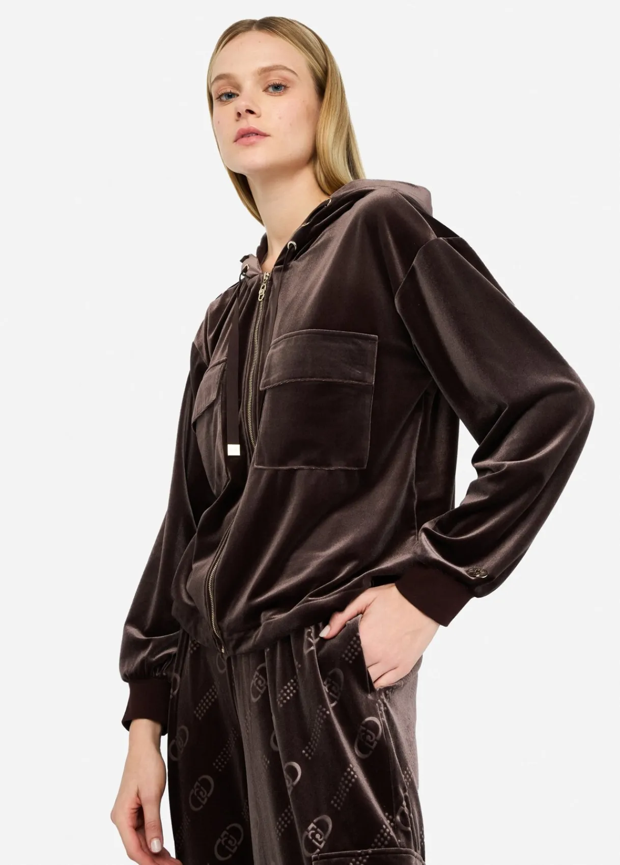 Liu Jo Sweat-shirt en chenille avec capuche|Femme Sweat-Shirts|Vêtements De Sport
