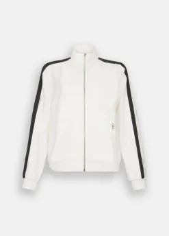 Liu Jo Sweat-shirt en coton avec dentelle|Femme Sweat-Shirts|Vêtements De Sport