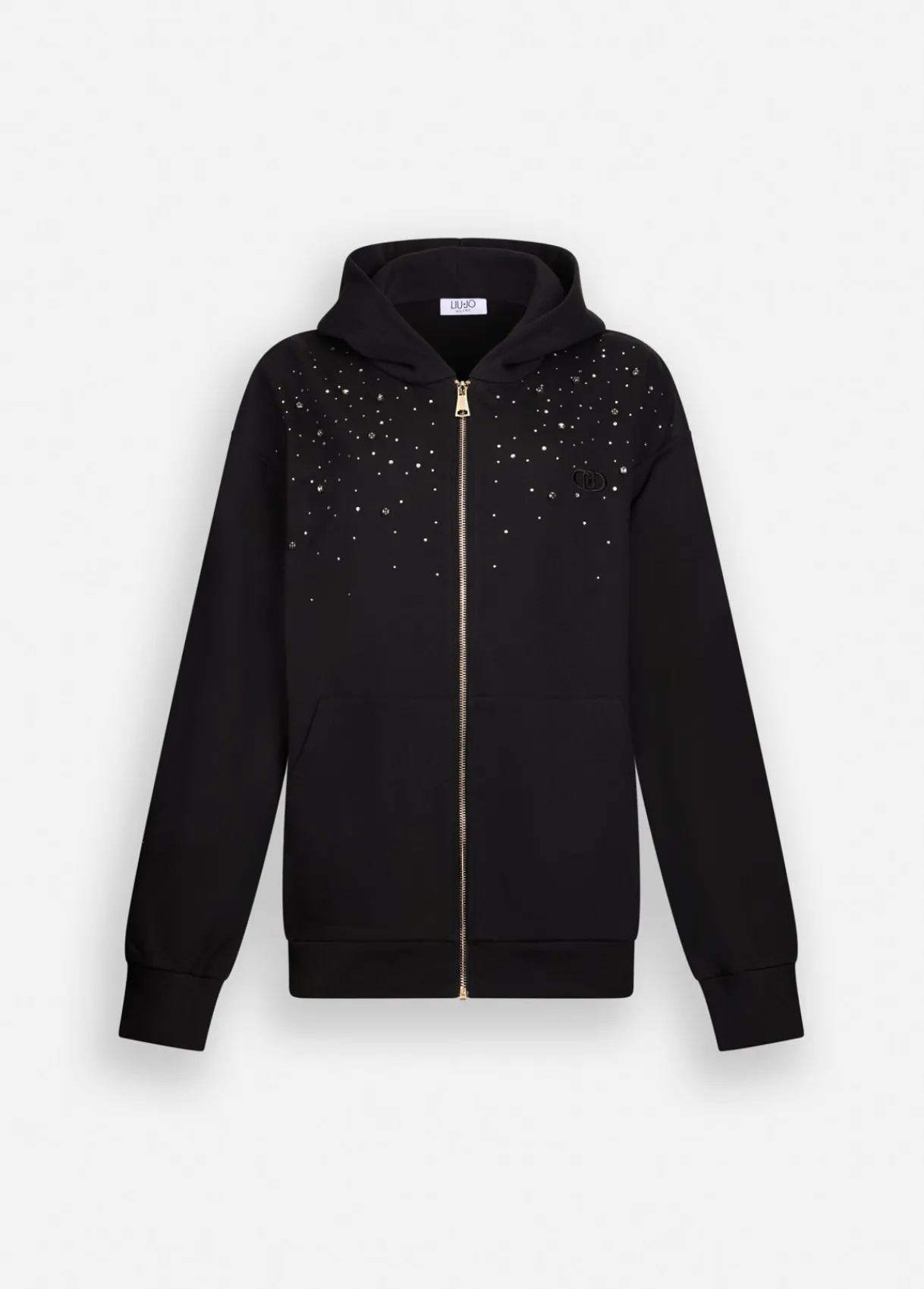 Liu Jo Sweat-shirt en coton avec strass|Femme Sweat-Shirts