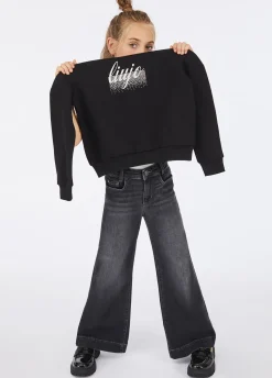 Liu Jo Sweat-shirt en coton avec logo|Enfant Pull Et Sweatshirts