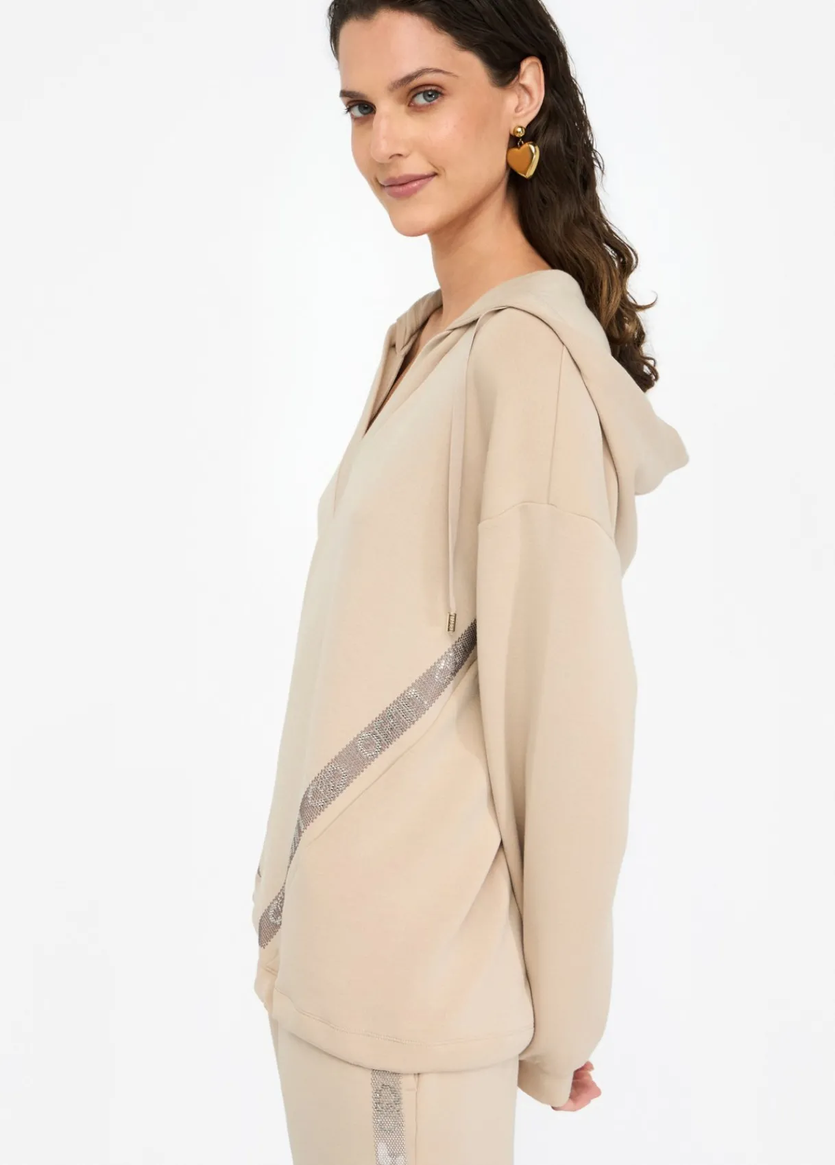 Liu Jo Sweat-shirt en néoprène avec capuche|Femme Sweat-Shirts|Vêtements De Sport