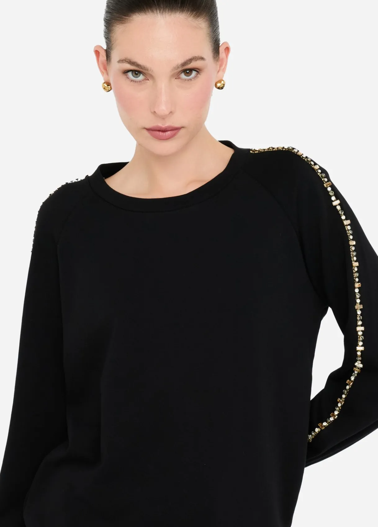 Liu Jo Sweat-shirt Better avec strass|Femme Sweat-Shirts|Vêtements De Sport