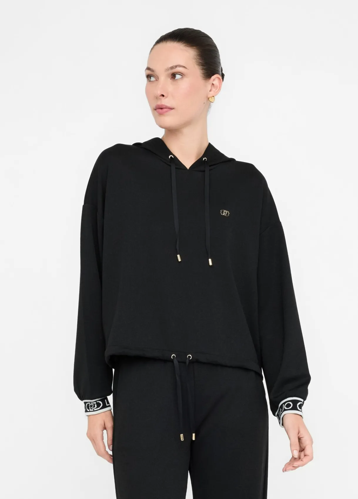 Liu Jo Sweat-shirt Lurex® à capuche|Femme Sweat-Shirts|Vêtements De Sport