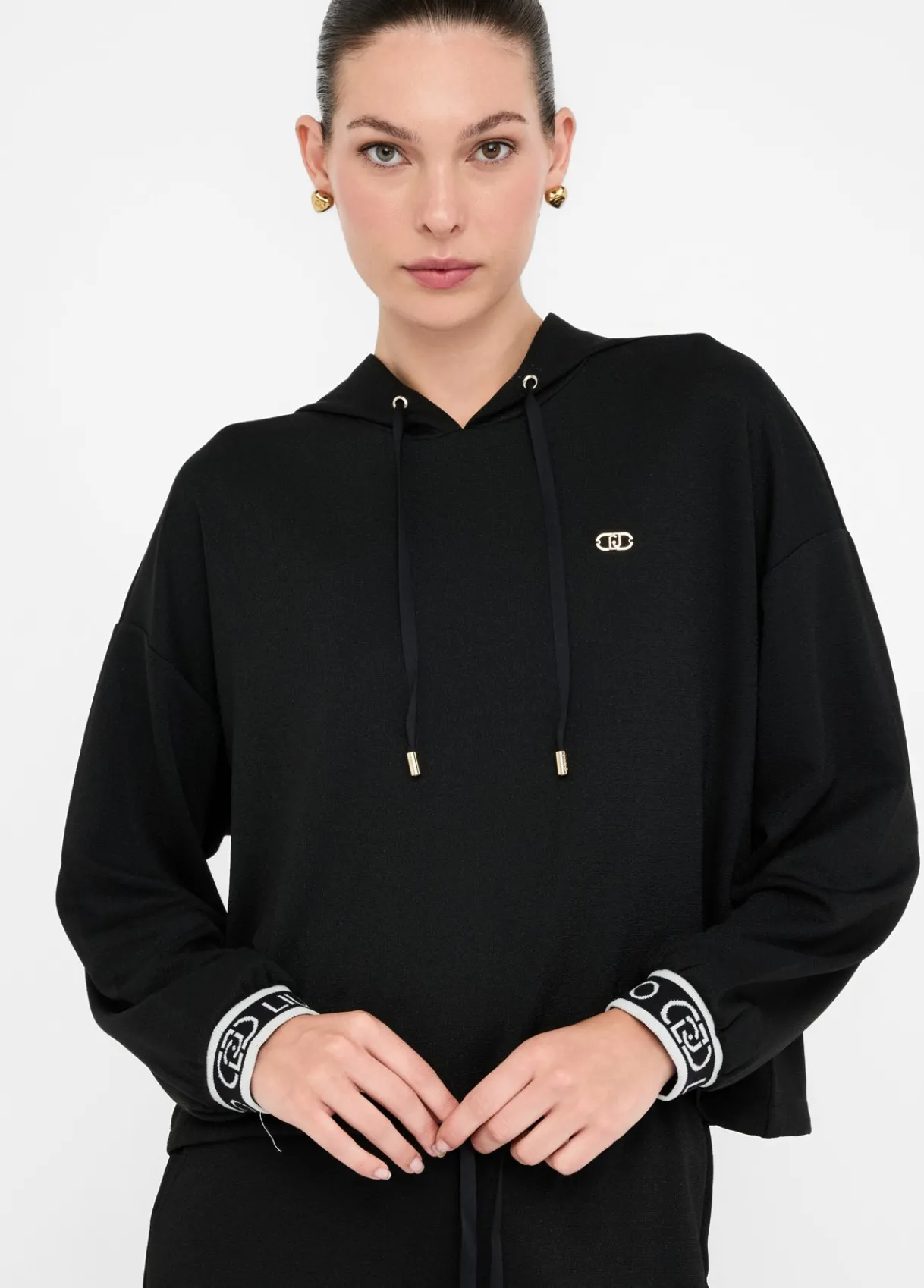 Liu Jo Sweat-shirt Lurex® à capuche|Femme Sweat-Shirts|Vêtements De Sport