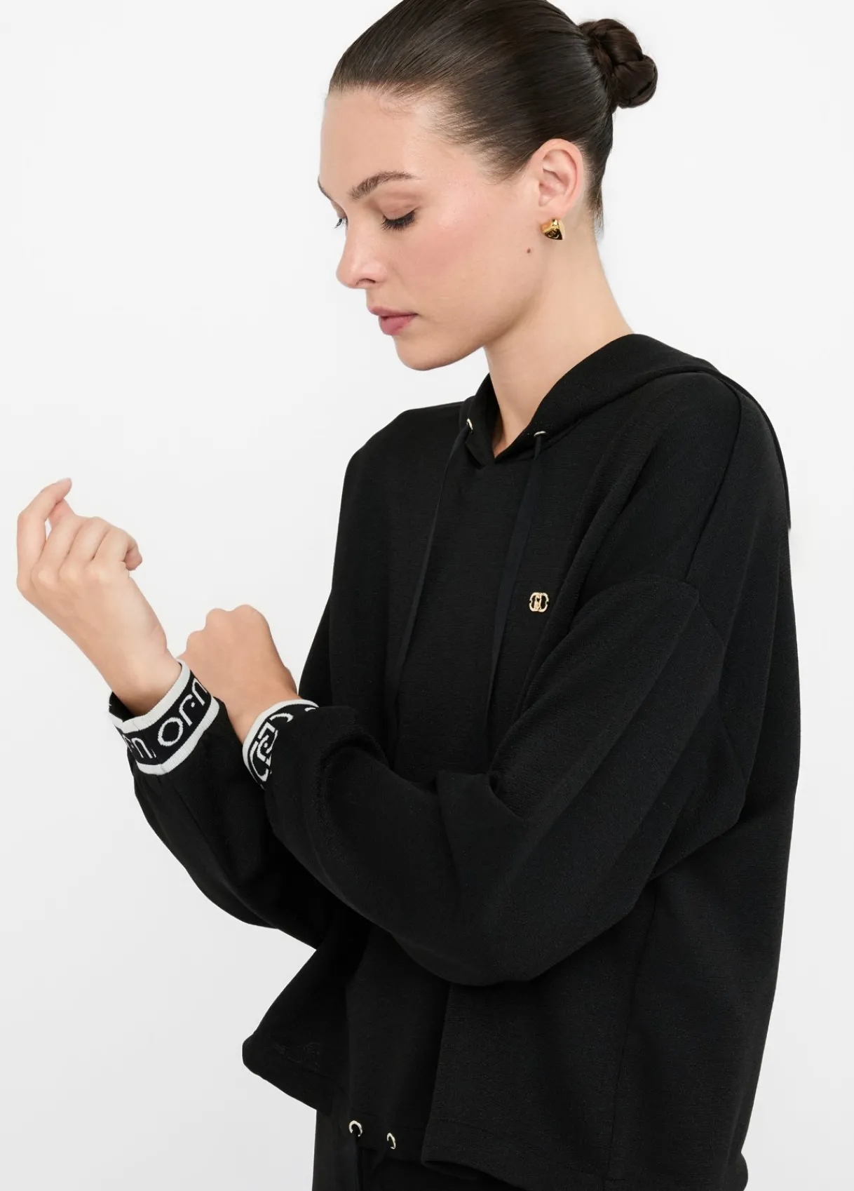 Liu Jo Sweat-shirt Lurex® à capuche|Femme Sweat-Shirts|Vêtements De Sport