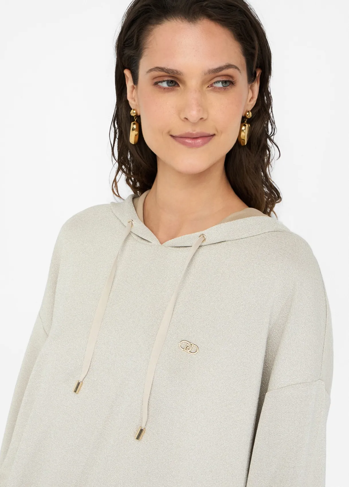 Liu Jo Sweat-shirt Lurex® à capuche|Femme Sweat-Shirts|Vêtements De Sport
