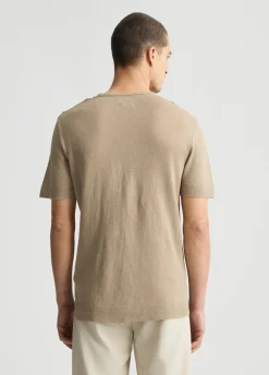 Liu Jo Tee-shirt en lin et coton|Homme Pulls Et Sweaters