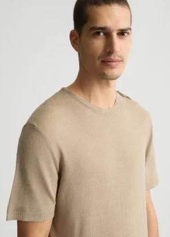 Liu Jo Tee-shirt en lin et coton|Homme Pulls Et Sweaters