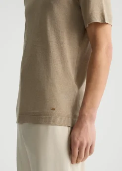 Liu Jo Tee-shirt en lin et coton|Homme Pulls Et Sweaters