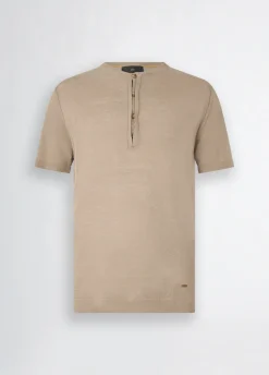 Liu Jo Tee-shirt en lin et coton|Homme Pulls Et Sweaters