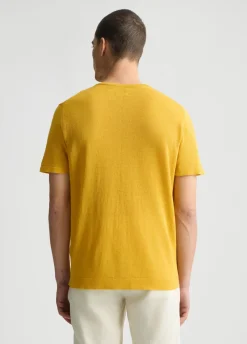 Liu Jo Tee-shirt en lin et coton|Homme Pulls Et Sweaters