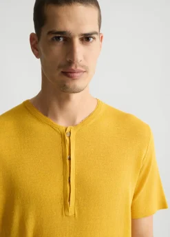 Liu Jo Tee-shirt en lin et coton|Homme Pulls Et Sweaters