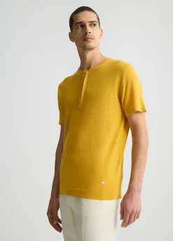 Liu Jo Tee-shirt en lin et coton|Homme Pulls Et Sweaters