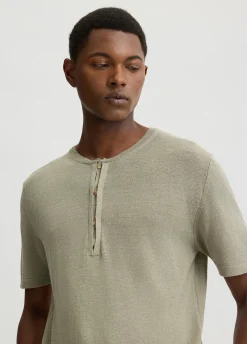 Liu Jo Tee-shirt en lin et coton|Homme Pulls Et Sweaters