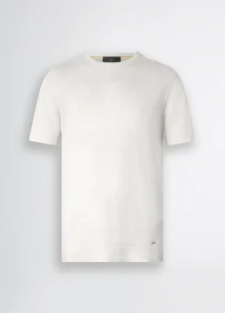 Liu Jo Tee-shirt en lin et coton|Homme Pulls Et Sweaters|Polos Et T-Shirts