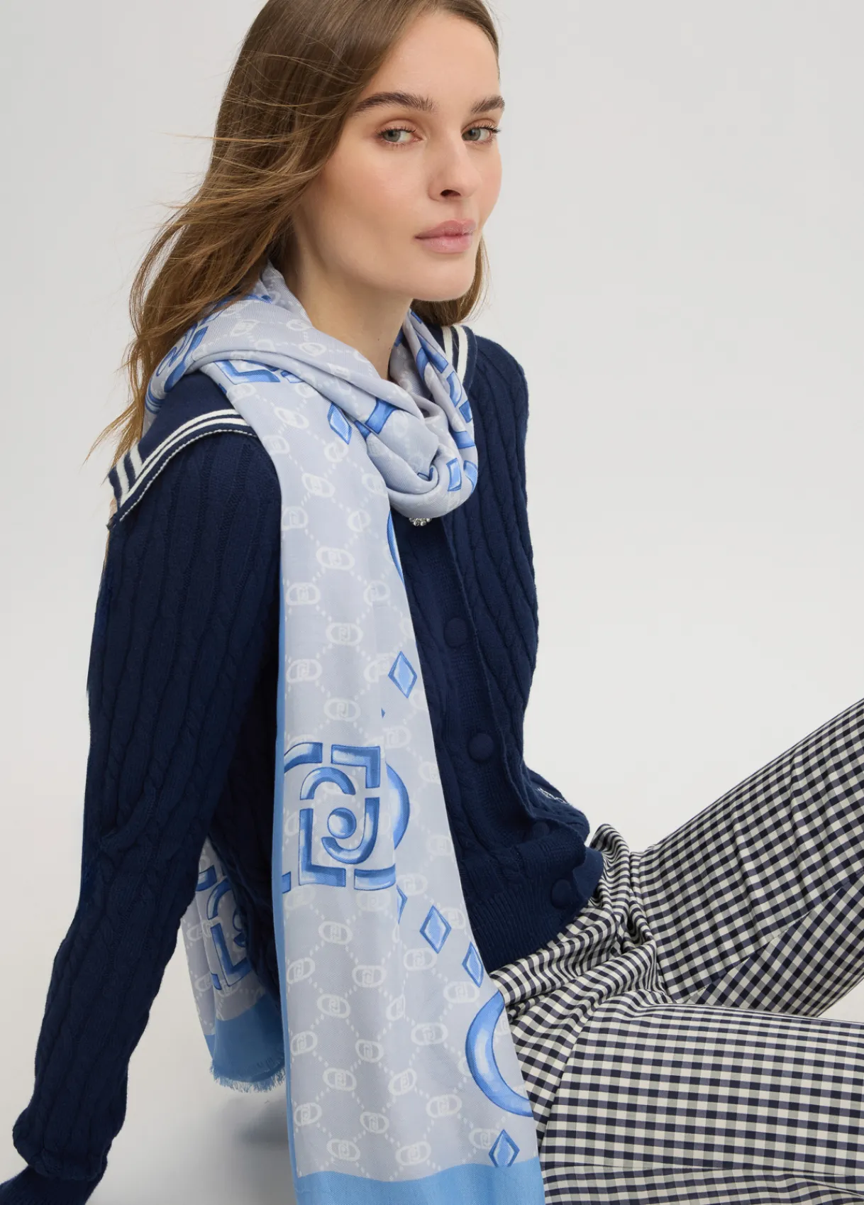 Liu Jo Étole avec logo|Femme Écharpes Et Foulards