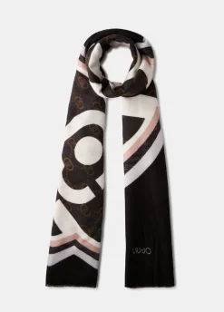Liu Jo Étole avec logo|Femme Écharpes Et Foulards