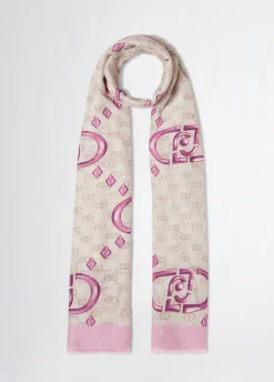 Liu Jo Étole avec logo|Femme Écharpes Et Foulards