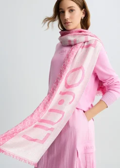 Liu Jo Étole avec logo jacquard|Femme Écharpes Et Foulards