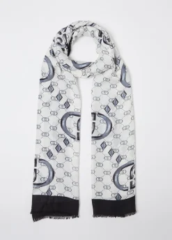 Liu Jo Étole avec logo monogramme|Femme Écharpes Et Foulards