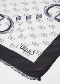Liu Jo Étole avec logo monogramme|Femme Écharpes Et Foulards