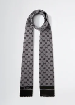 Liu Jo Étole jacquard avec logo|Homme Echarpes Et Chapeaux