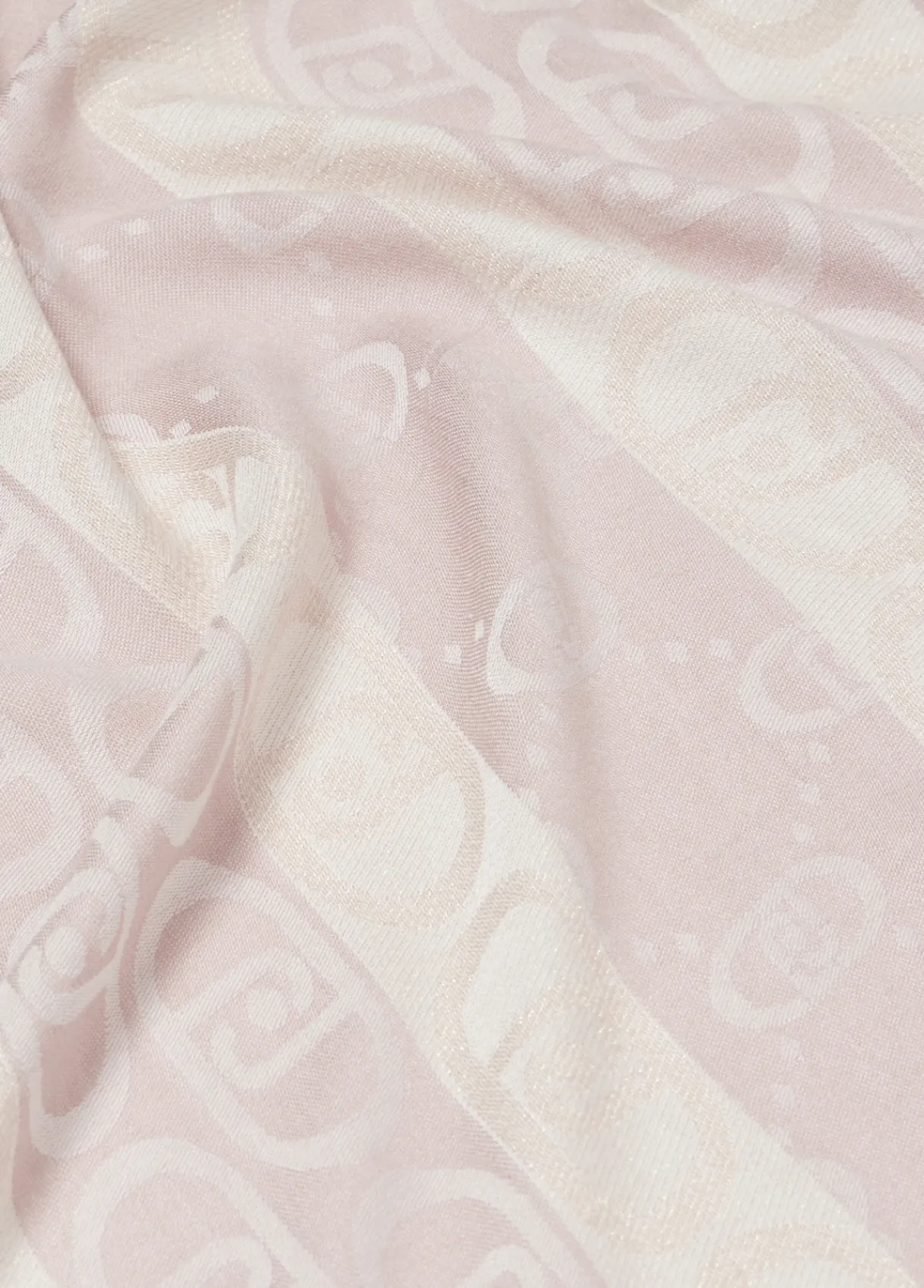 Liu Jo Étole jacquard monogramme pêche|Femme Écharpes Et Foulards