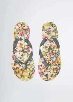 Liu Jo Tongs avec imprimé à fleurs|Femme Mocassins|Mode Plage
